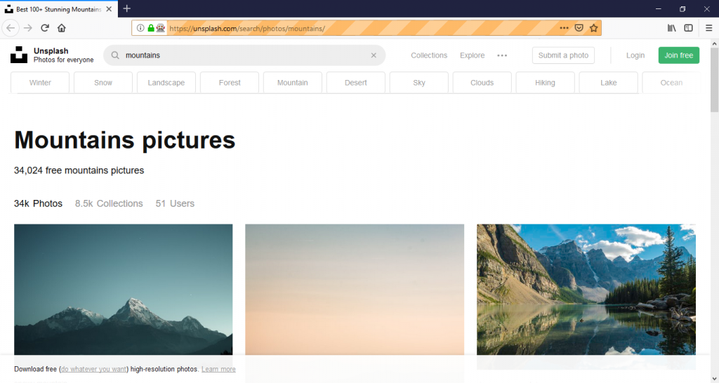 Basic Web Scrapping Script Output